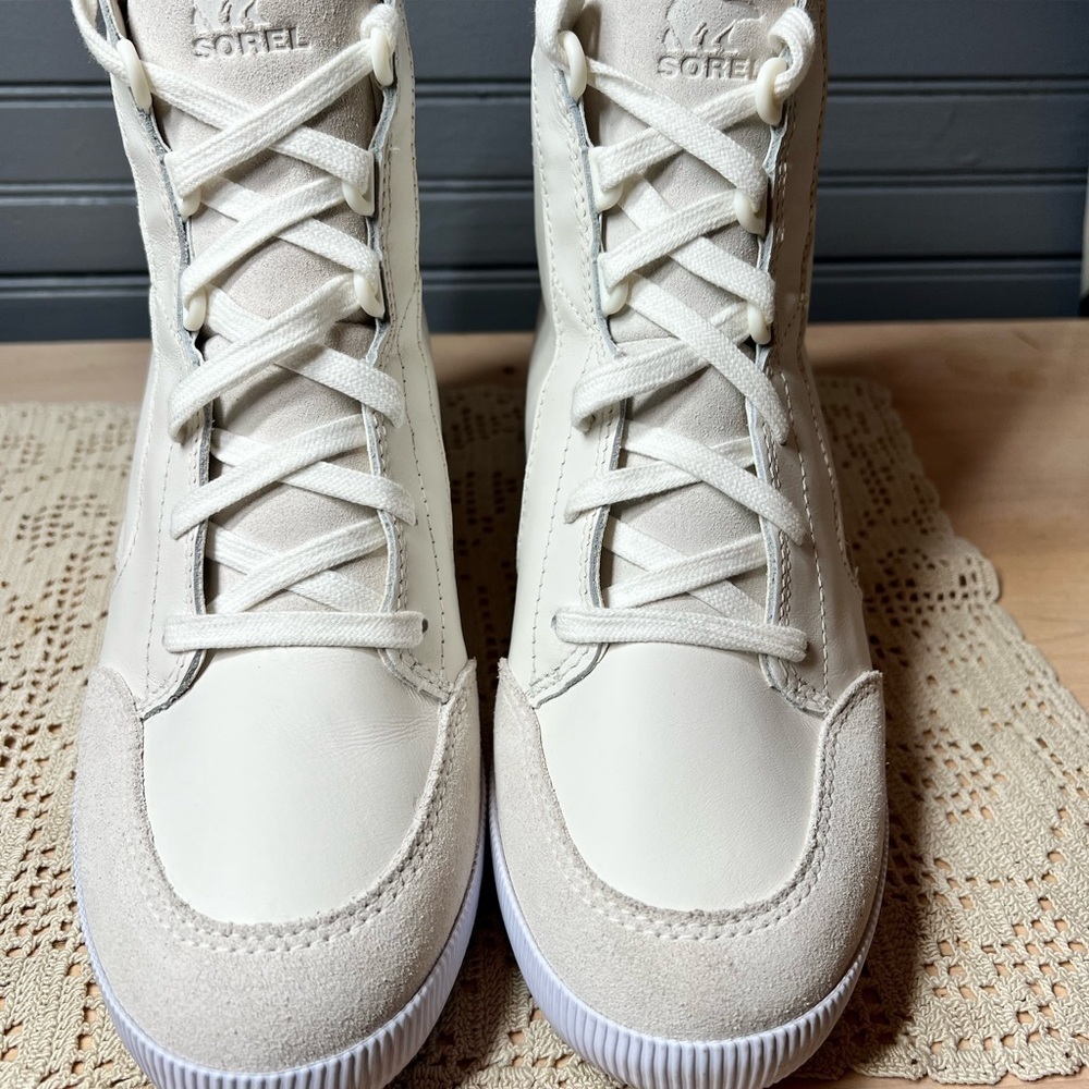 Sorel Out N About Dove Wedge Sneakers Ankle Bootie Boots Shoes Size 10 new